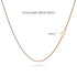 Bold Alphabet Letter Initial Charm Necklace in Rose Gold Tone